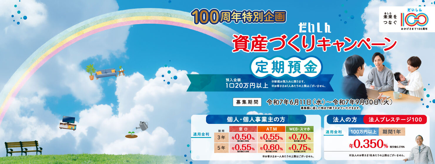 資産づくりキャンペーン【定期預金】